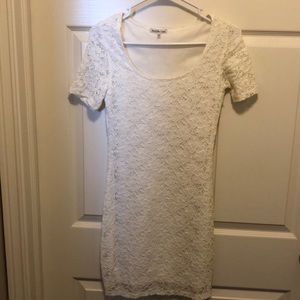 White lace Charlotte Russe dress